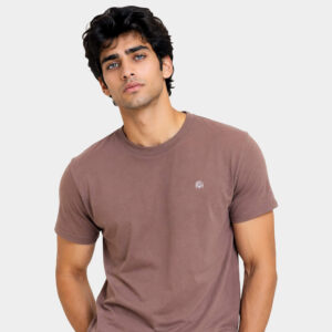 Plain T-Shirt Brown