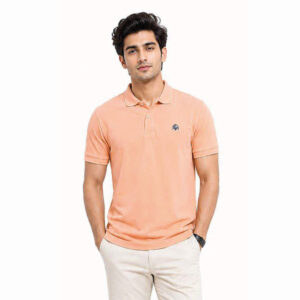 Iconic Premium Polo Shirt Peach